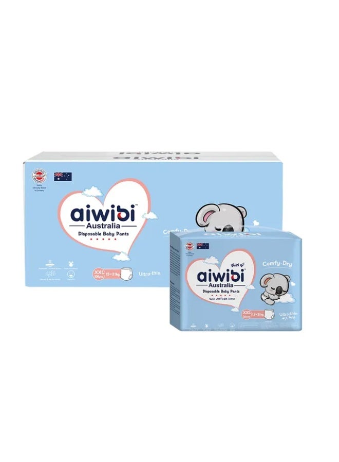 Aiwibi - Comfy Dry Baby Pants - 15-21kg - Pack of 3 - 108pcs - XXL