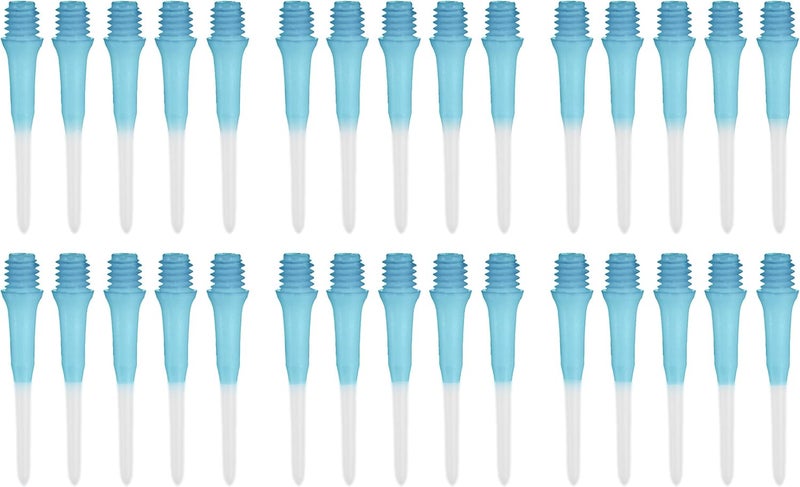 LSTYLE Dart Tips: Original Lippoint - Soft Tip Dart Points - 2BA Thread - Regular Length - 2 Tone Light Blue - Image 3