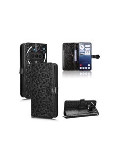 HuHa Nothing Phone 3a Honeycomb Dot Texture Leather Phone Case(Black)  - Image 3