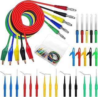 Linkstyle Linkstyle 30PCS Back Probe Kit, 4mm Banana Plug to Copper Alligator Clip Test Wires, Insulation Wire Piercing Probes &  - Image 1