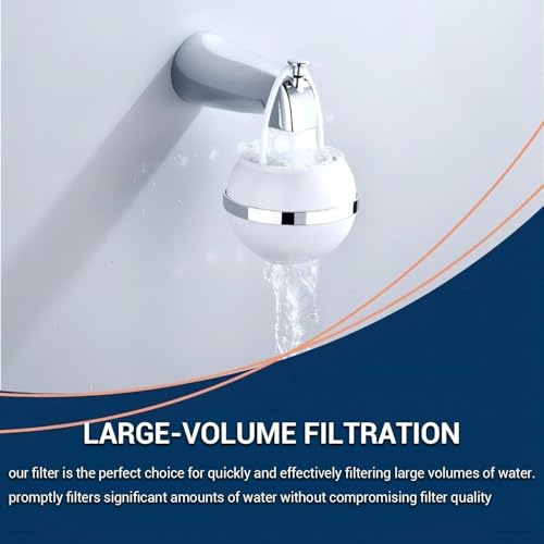 Beati Faucet Bath Filter for Tub Faucet,Bathtub Kinder Water Filter,Hard Water Softener,Remove 99% Contaminants,Lead,Chlorine and Fluoride - Improves Skin, Hair and Nails Condition, White, BTBF-051 - Image 5