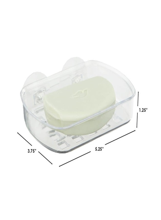 Home Basics Utility Shower and Bath Caddy with Suction Cups (Soap Dish) - Image 3