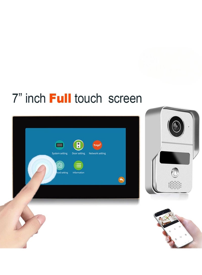 Video Doorbell with HD Intercom Polyphonic Ringtone Infrared Night Vision Perfect for Home Security Supporting Monitoring and Unlocking Features  - Image 1