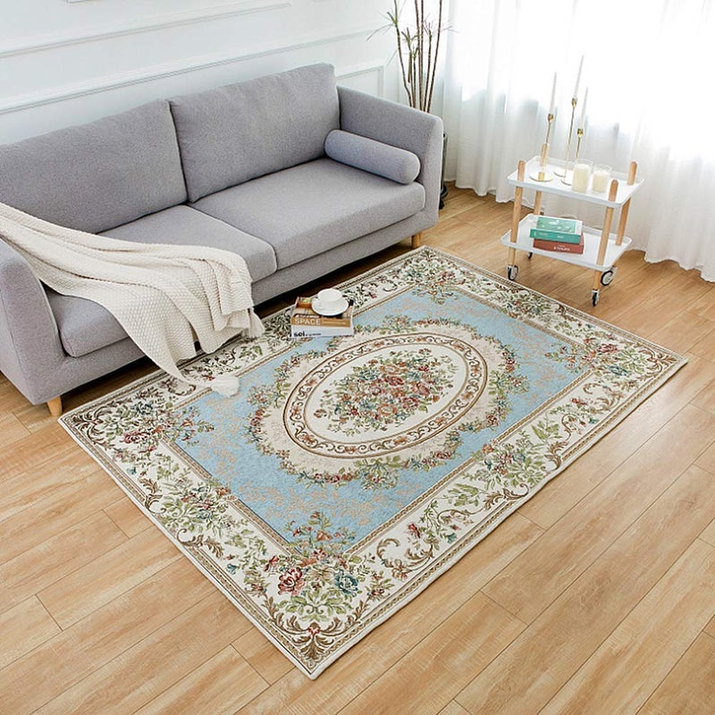 Ukeler Royal Collection New Traditional Oriental Area Rug Carpet 472x71 Country Blue