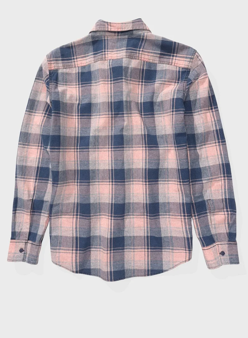 American Eagle Checked Regular Fit Shirt