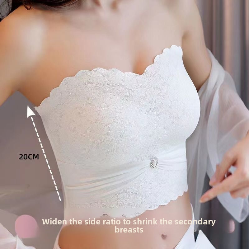 Strapless Bra Anti-Slip Full Support Invisible Skin color  - Image 2