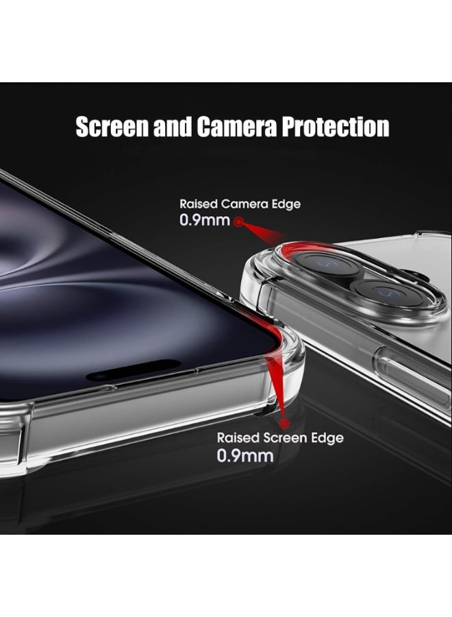 Houmt iPhone 17 Clear Case Cover Not-Yellowing Case with Bumper Drop Protection Shockproof Protective Phone Cover For iPhone 17 - Image 3