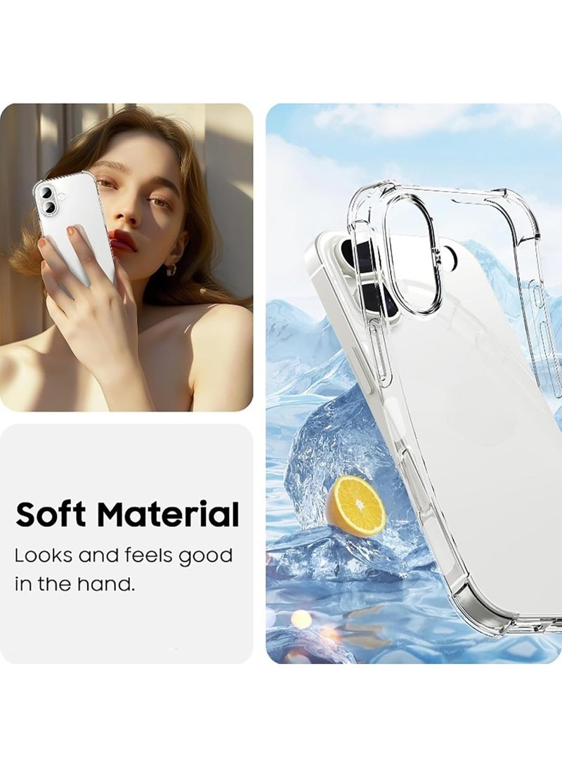 Houmt iPhone 17 Clear Case Cover Not-Yellowing Case with Bumper Drop Protection Shockproof Protective Phone Cover For iPhone 17 - Image 4