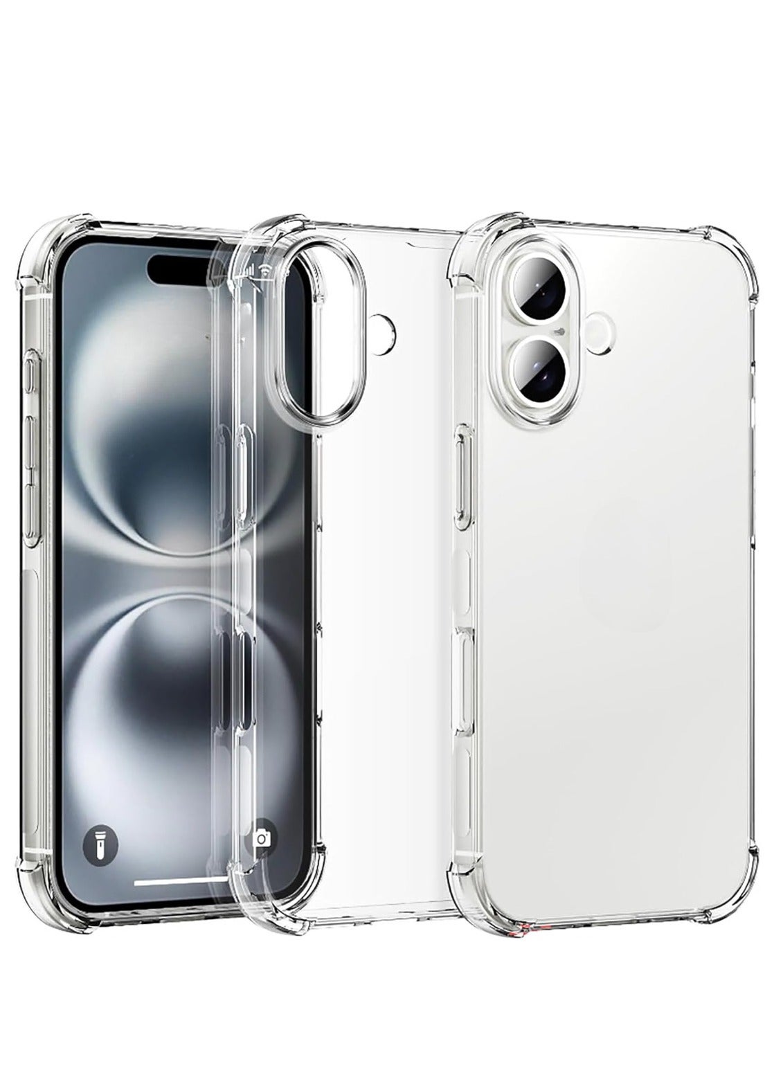 Houmt iPhone 17 Clear Case Cover Not-Yellowing Case with Bumper Drop Protection Shockproof Protective Phone Cover For iPhone 17