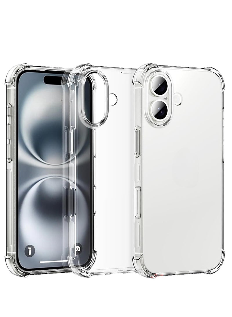 Houmt iPhone 17 Clear Case Cover Not-Yellowing Case with Bumper Drop Protection Shockproof Protective Phone Cover For iPhone 17 - Image 1