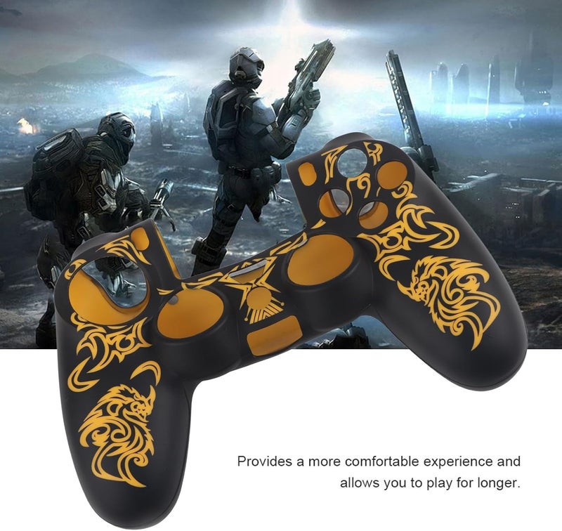 Wendry Silicone Cover for Controller, Skin Grip Shell Cover for Controller, Easy Install or Remove Soft Cover, Case Protector Compatible for (Yellow) - Image 2