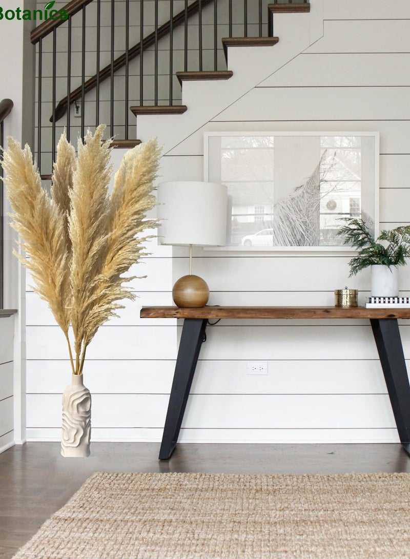 MirageBotanics White Vase for Flowers, Plants, Artificial Flowers, Faux Plants, Dried Flowers,Dry Reed Grass Home Office Hotel Decor - Image 2