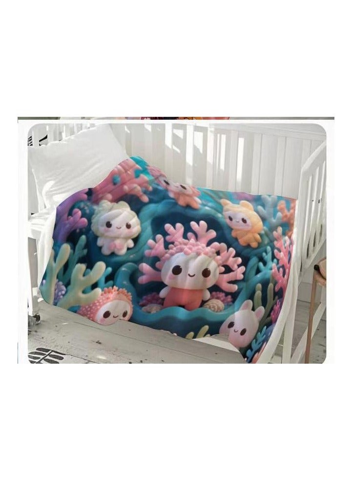 general Flannel thin blanket (warm and comfortable, suitable for sleep, gaming, dust removal and sandproof) 150cm*200cm - 1109 - Image 3