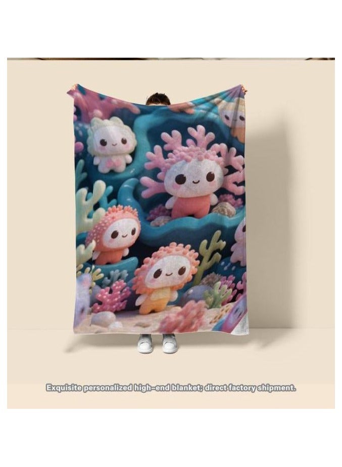 general Flannel thin blanket (warm and comfortable, suitable for sleep, gaming, dust removal and sandproof) 150cm*200cm - 1109 - Image 5