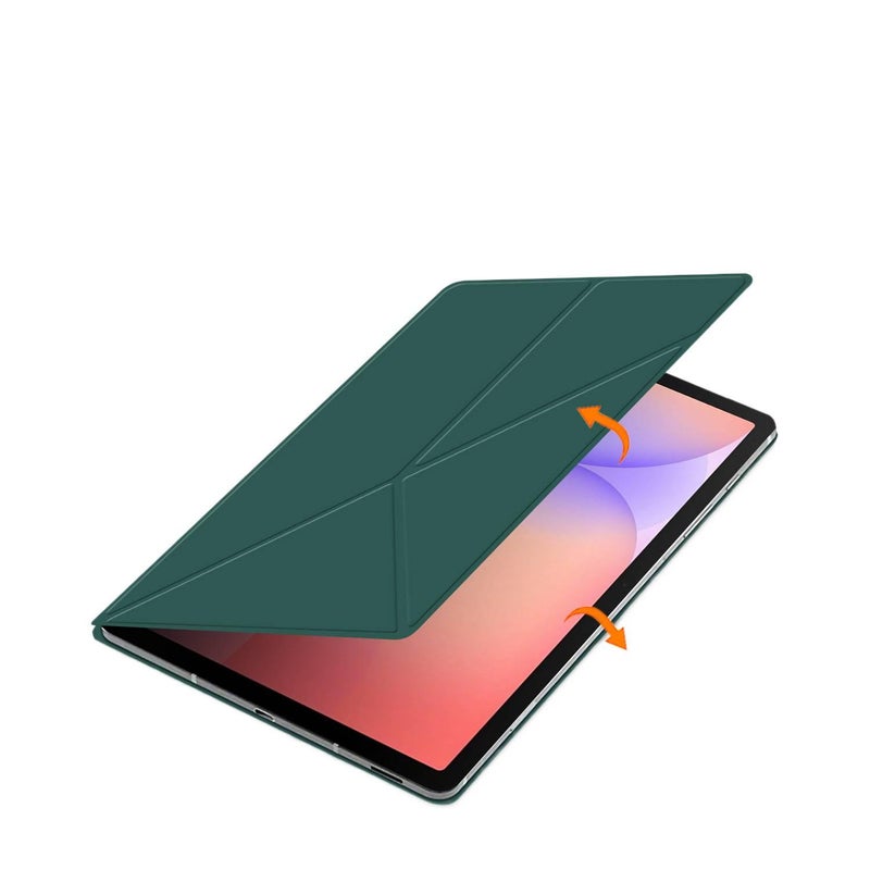 DGG Green Samsung Tab Folio Case Compatible with Samsung Galaxy Tab S10 Lite with Protective Cover Stand Function and Daily Tablet Carry - Image 4