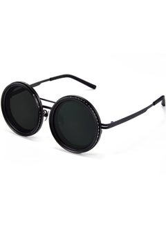 Adjustable Tint Round Polarized Sunglasses for Unisex 1-9 Gears Beach Sunglasses Eyewear with Adjustable Lens