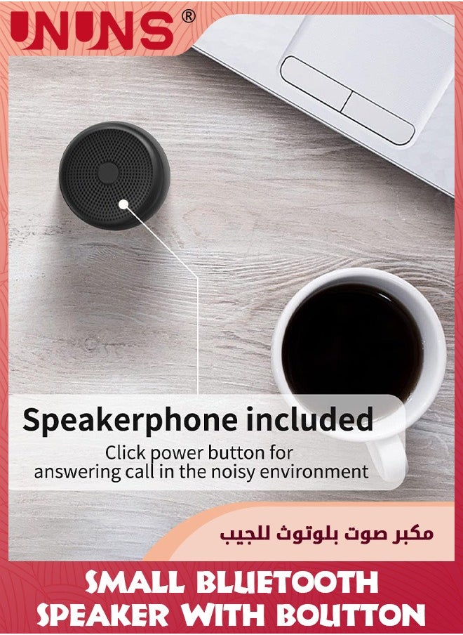 UNUNS Multifunctional IPX7 Waterproof Bluetooth Speaker,Portable Mini Stereo Speakers,Small Pillow Speaker,Wireless Bluetooth 5.0 Speaker For Shower Room Bike Car,Black  - Image 4