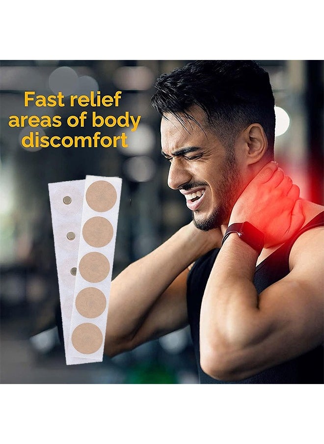 Ocean Magnetic Acupressure Patches, Ultra Strength Healing Magnets for Body & Pain Relief, 3000 Gauss Acupressure Magnetic Plaster (5 Pack)  - Image 2