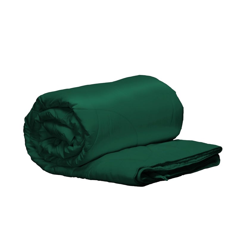 Stoa Paris Stoa Paris Satin Comforter Single Bed with 300 TC Ultra Satin Fabric Gifts for Women Housewarming Couples Wedding Bedroom Home Furnishing Date Night Collection Emerald Green 