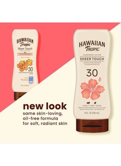 Hawaiian Tropic Sheer Touch Lotion Sunscreen, Moisturizing Broad-Spectrum Protection, SPF 30, 8 Ounces  - Image 2
