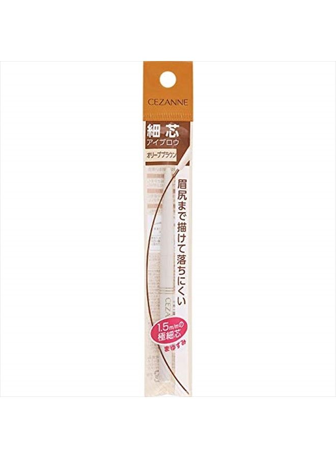 cezanne Japan Health and Beauty - Cezanne Hososhin Eyebrow Olive BrownAF27 - Image 1