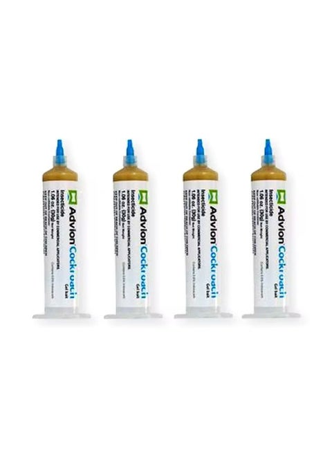 4 Sticks of Cockroach Killer Gel Bait 120g Incl (4Tubes + 4 Plungers + 4 Tips)