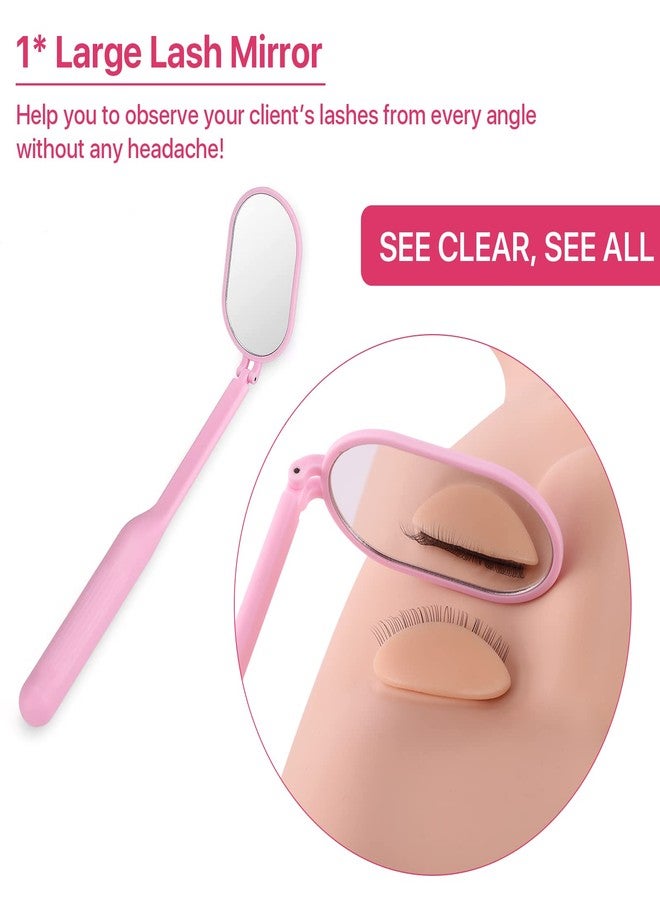 Pretty memory Eyelash Extension Kit for Beginners, Lash Extension Training Kit with Silicone Mannequin Head Removable Eyelids for Makeup and Eyelash Graft Practice - Image 3