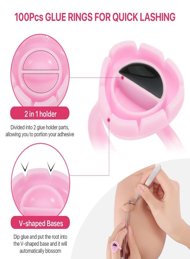 Pretty memory Eyelash Extension Kit for Beginners, Lash Extension Training Kit with Silicone Mannequin Head Removable Eyelids for Makeup and Eyelash Graft Practice - Image 4