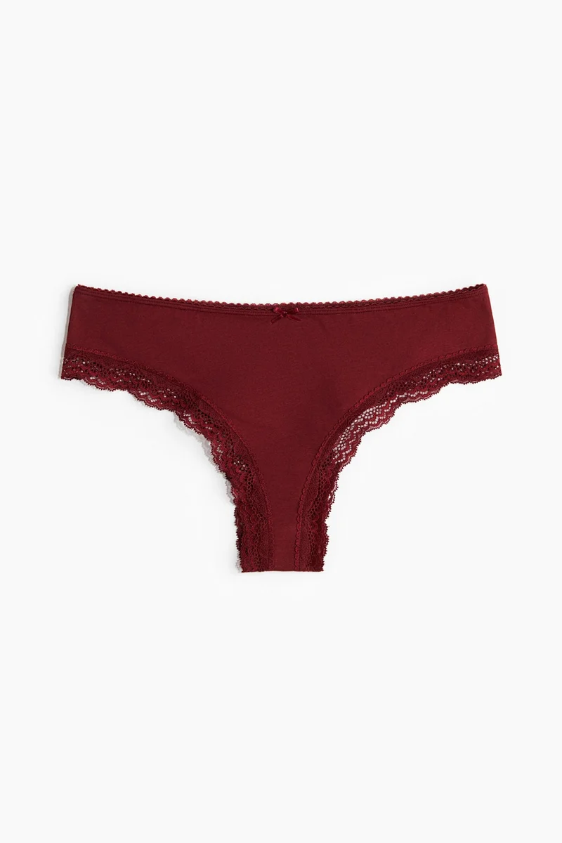 اتش اند ام سروال داخلي بتصميم برازيلي- عبوة من 5 قطع