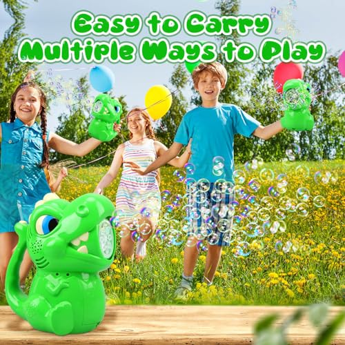 Britik Bubble Machine for Kids 3 4 5 6 Years Old Boys Bubbles Toys Dinosaur Bubble Machine Bubble Guns for Kids Ages 48 Outdoor Toys Gift for 3 4 5 6 7 8 Years Old Boys Girls - Image 5