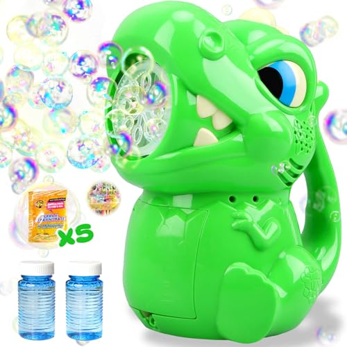 Britik Bubble Machine for Kids 3 4 5 6 Years Old Boys Bubbles Toys Dinosaur Bubble Machine Bubble Guns for Kids Ages 48 Outdoor Toys Gift for 3 4 5 6 7 8 Years Old Boys Girls - Image 1