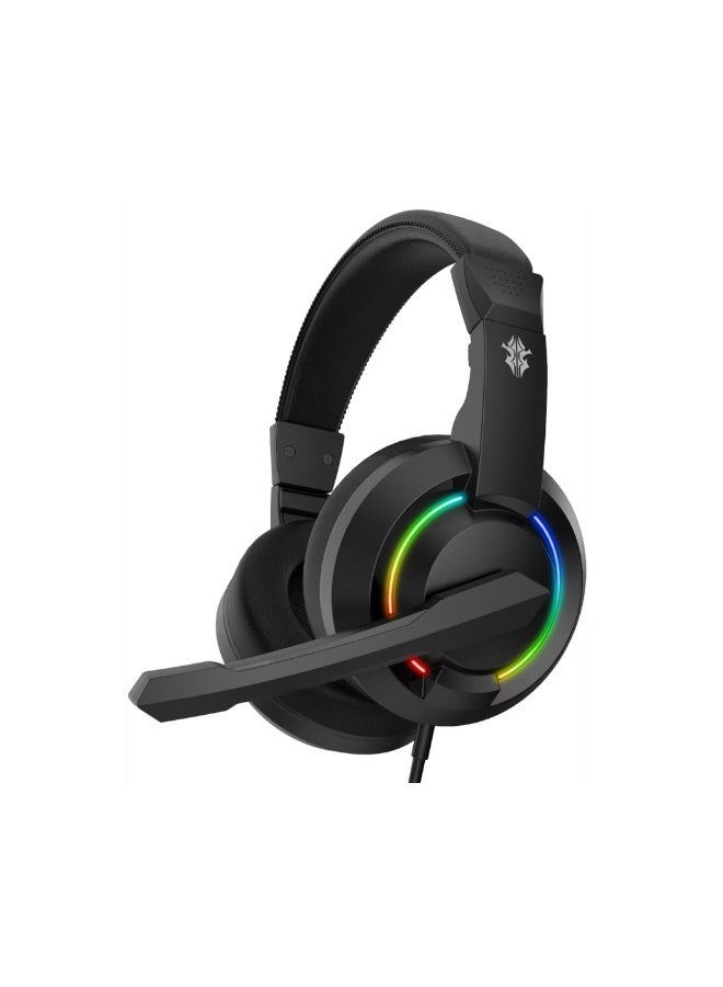 porodo 4 in 1 Gaming Kit with Keyboard, Head phone, Mouse and Mouse Pad, Windows and Linux Compatibility, 13 RGB Light Mode - Black - Image 4