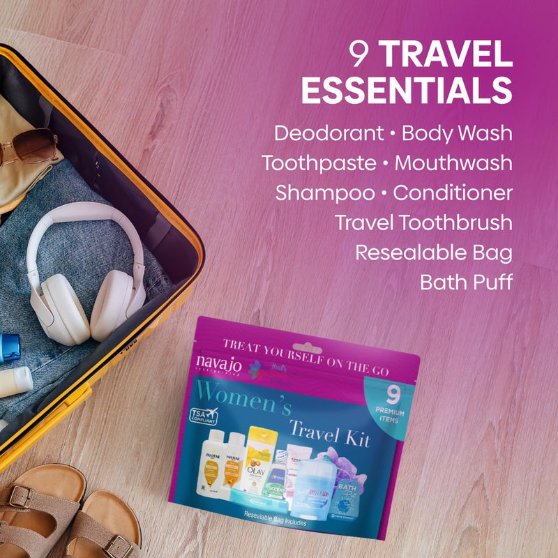Handy Solutions 9 Piece Resealable Women's Travel Kit - Image 4