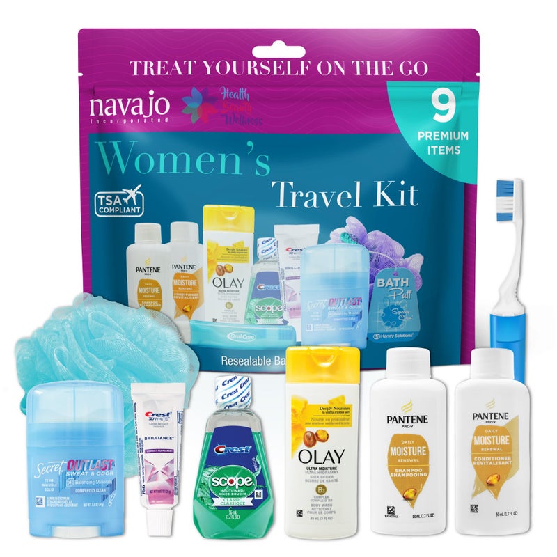 Handy Solutions 9 Piece Resealable Women's Travel Kit - Image 1