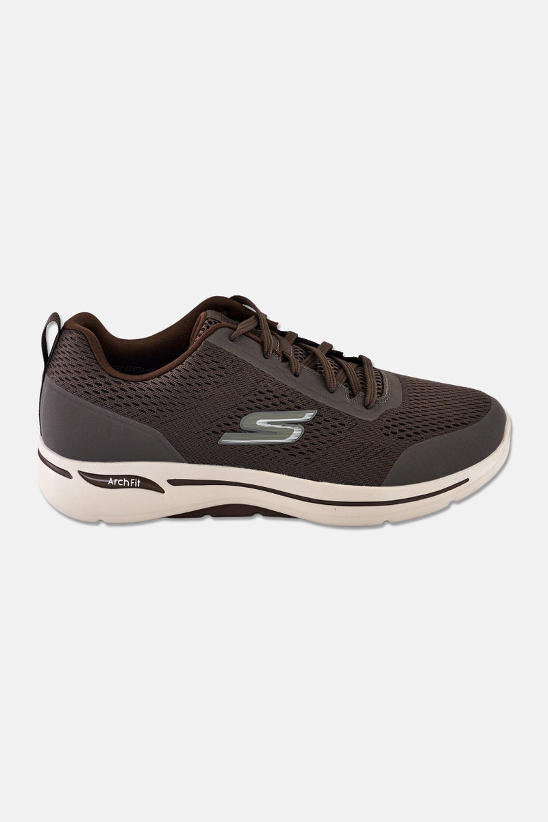 SKECHERS Men Arch Fit Lace Up Outdoor Shoes, Grey - Image 4