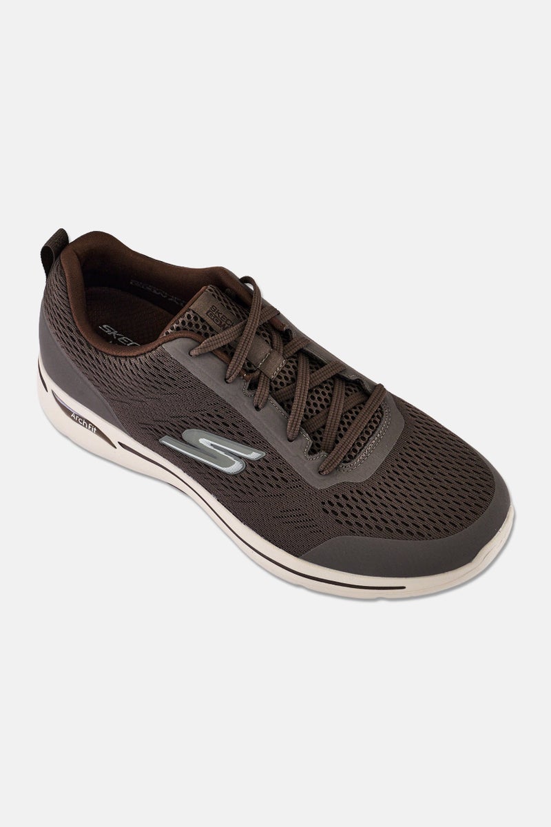 SKECHERS Men Arch Fit Lace Up Outdoor Shoes, Grey - Image 1