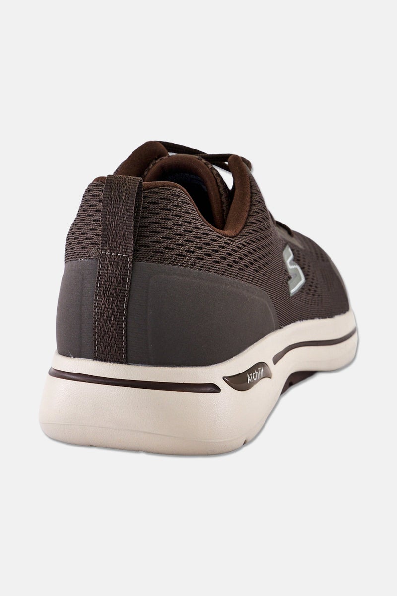 SKECHERS Men Arch Fit Lace Up Outdoor Shoes, Grey - Image 3