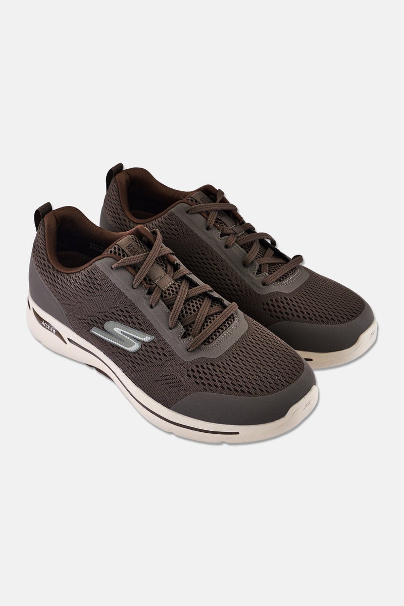 SKECHERS Men Arch Fit Lace Up Outdoor Shoes, Grey - Image 2