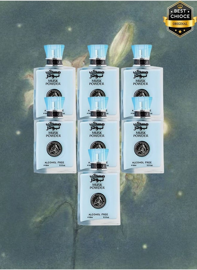 Al Fakhr - 7 Pieces Musk Powder Perfume 100ml EDP - Image 1