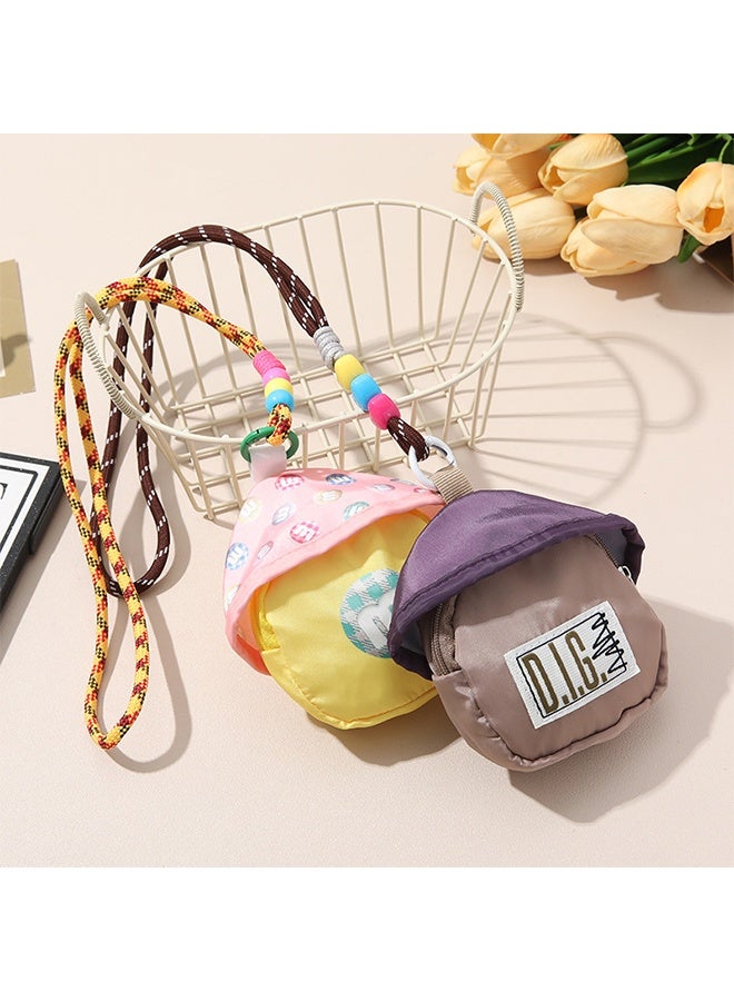 Portable Strap for Small Mobile Phone Items, Crossbody Phone Lanyard with Mini Backpack Wallet - Image 4