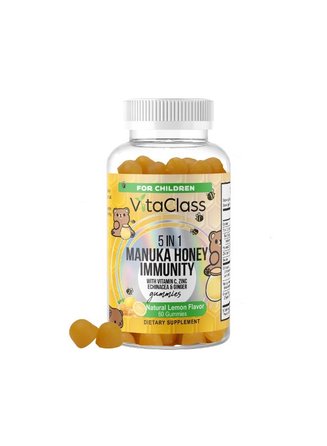 Vitaclass - 5-in-1 Manuka Honey Immunity Gummies For Chidren - 60's - Image 1