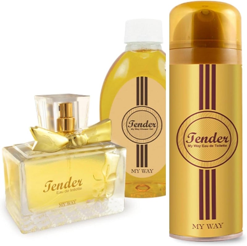 way Tender EDT & spray and shower 700 ml for women