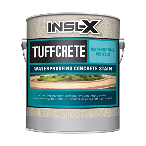 INSL-X CST231009A-01 TuffCrete Waterborne Acrylic Concrete Stain Paint, 1 Gallon, Light Gray, 128 Fl Oz (Pack of 1) - Image 1
