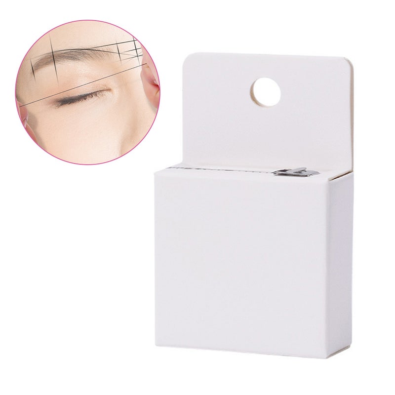 Natural Inked Brow Mapping String Tattoo Ink Marker Positioning Thread Eye Brow Marker Microblading Kit Auxiliary Tattoo Positioning Map Box Creates Natural Looking Brows Effortlessly and Stays on All Day - Image 2