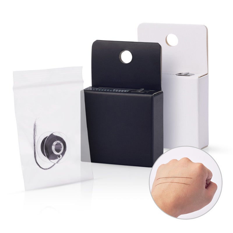 Natural Inked Brow Mapping String Tattoo Ink Marker Positioning Thread Eye Brow Marker Microblading Kit Auxiliary Tattoo Positioning Map Box Creates Natural Looking Brows Effortlessly and Stays on All Day - Image 3
