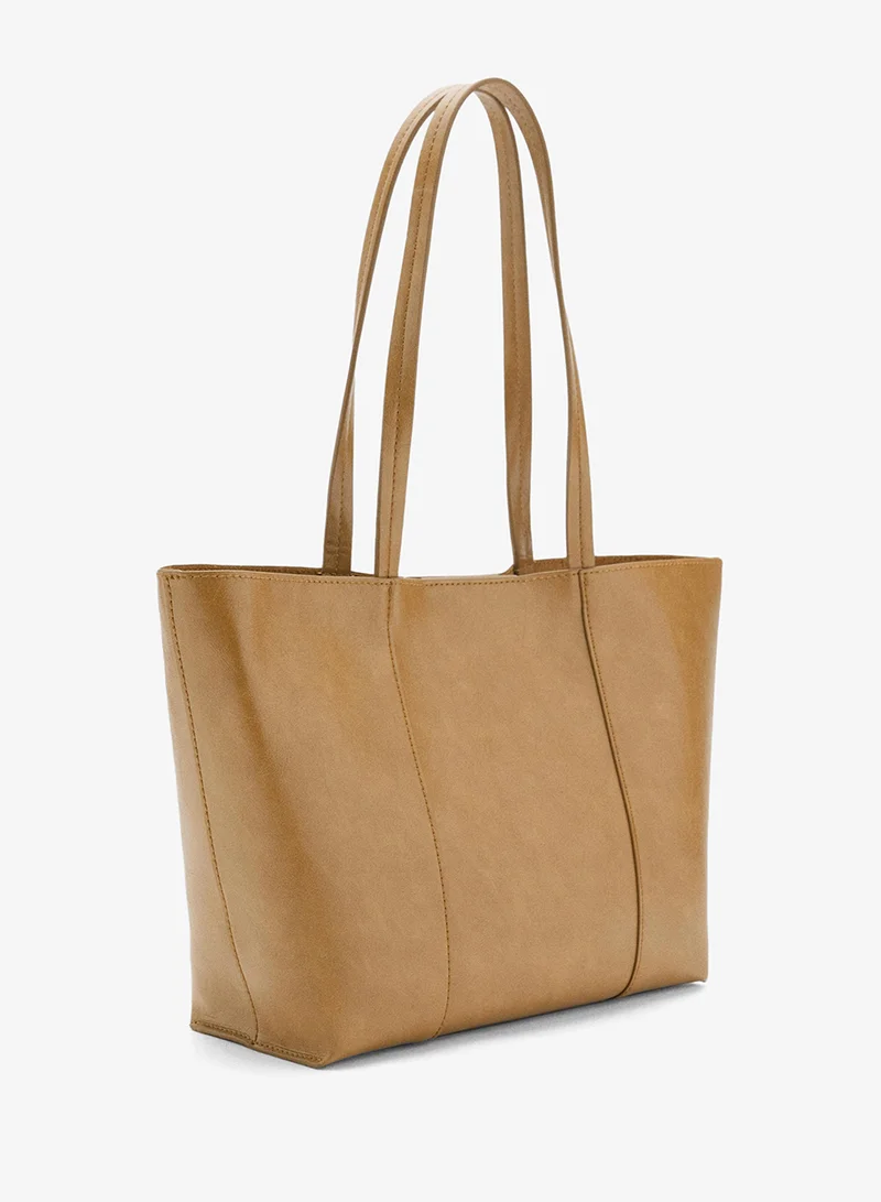 MANGO Medium shopper bag