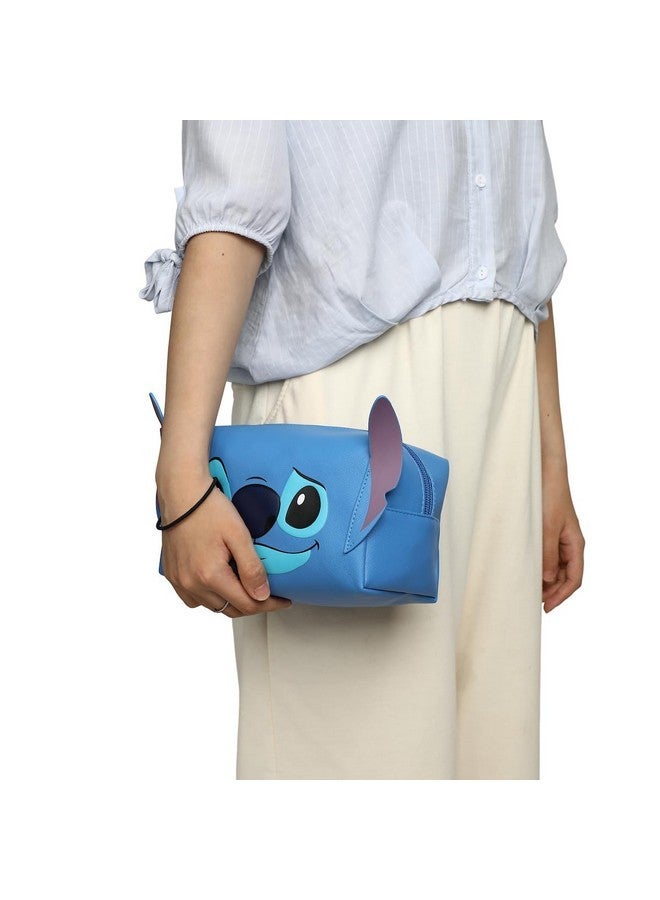 Bioworld Lilo & Stitch Stitch Face Cosmetic Bag With 3D Ears - Image 2
