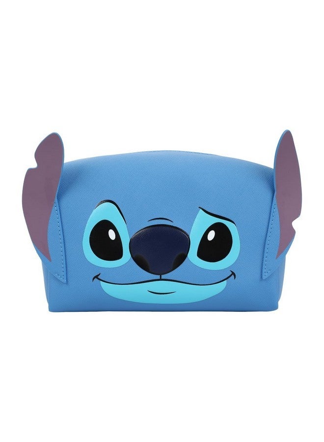 Bioworld Lilo & Stitch Stitch Face Cosmetic Bag With 3D Ears - Image 1