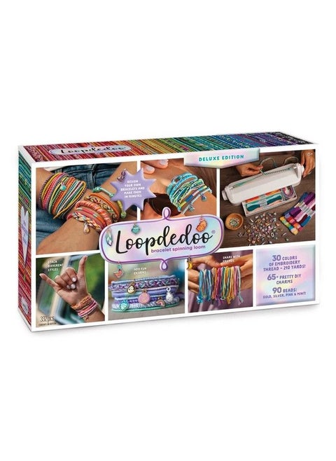 Deluxe Diy Friendship Bracelet Maker Kit Make Bracelets In Minutes Craft Kit With Added Thread Beads And Charms Ages 8+