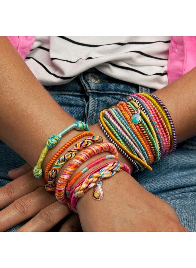 Deluxe Diy Friendship Bracelet Maker Kit Make Bracelets In Minutes Craft Kit With Added Thread Beads And Charms Ages 8+